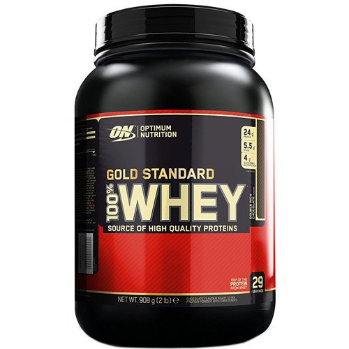 Optimum Nutrition Whey Gold Standard 908 г Молочный шоколад,  мл, Optimum Nutrition. Сывороточный протеин. Восстановление Антикатаболические свойства Сухая мышечная масса 