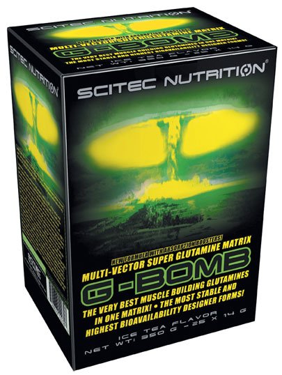 G-Bomb, 25 piezas, Scitec Nutrition. Glutamina. Mass Gain recuperación Anti-catabolic properties 