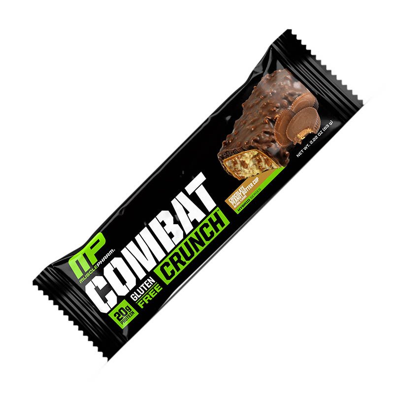 Батончик MusclePharm Combat Crunch Bar, 63 грамма Шоколад-арахис,  ml, MusclePharm. Bar. 