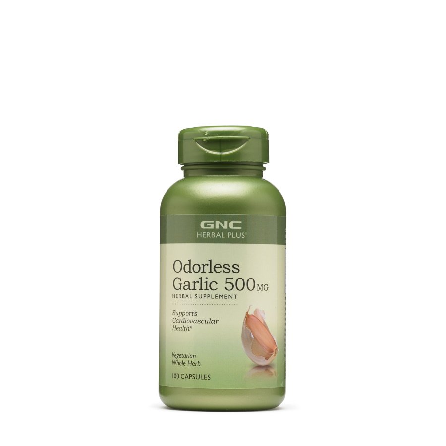 GNC Натуральная добавка GNC Herbal Plus Odorless Garlic 500 mg, 100 таблеток, , 