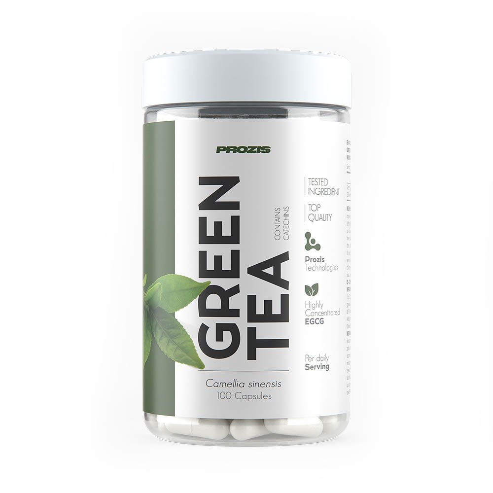 Green Tea EGCG 200 mg, 100 шт, Prozis. Витамины и минералы. Поддержание здоровья Укрепление иммунитета 