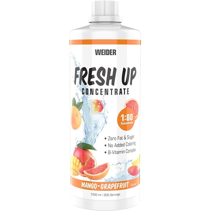 Weider Изотоники Weider Fresh Up Concentrate 80:1, 1 литр Манго-грейпфрут, , 1000  грамм