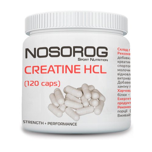 Креатин гидрохлорид Nosorog Creatine HCL 120 капсул (NOS1171),  мл, Nosorog. Креатин гидрохлорид. 