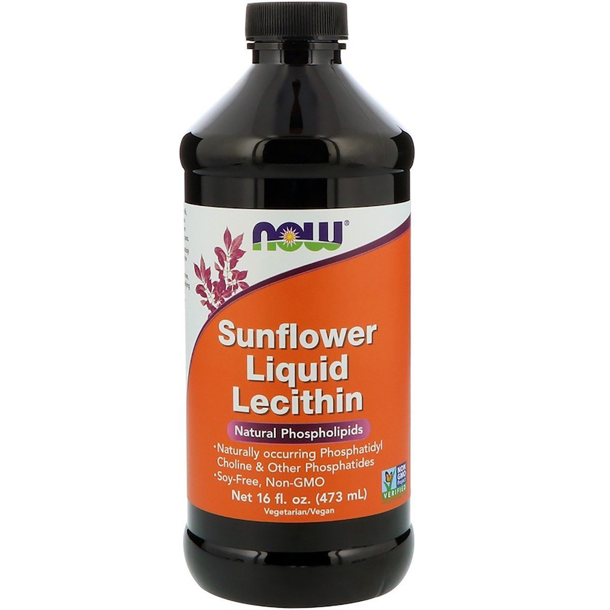 Подсолнечный Лецитин, Sunflower Liquid Lecithin, NOW, 473 мл.,  мл, Now. Лецитин. Поддержание здоровья 