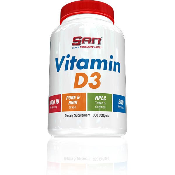 Витамины и минералы SAN Vitamin D3 5000IU, 360 капсул ,  ml, San. Vitamina D. 