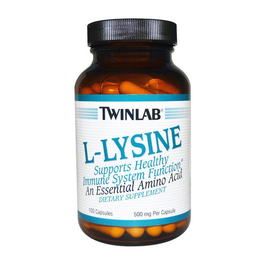 Лизин Twinlab L-Lysine (100 капс) твинлаб,  мл, Twinlab. Лизин. 