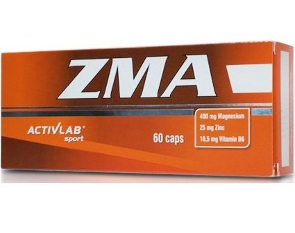 Витамины и минералы Activlab ZMA, 60 капсул,  ml, ActivLab. ZMA (zinc, magnesium and B6). General Health Testosterone enhancement 