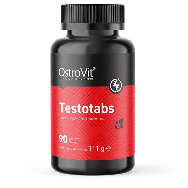 Стимулятор тестостерона OstroVit Testotabs, 90 таблеток,  ml, OstroVit. Testosterone Booster. General Health Libido enhancing Anabolic properties Testosterone enhancement 