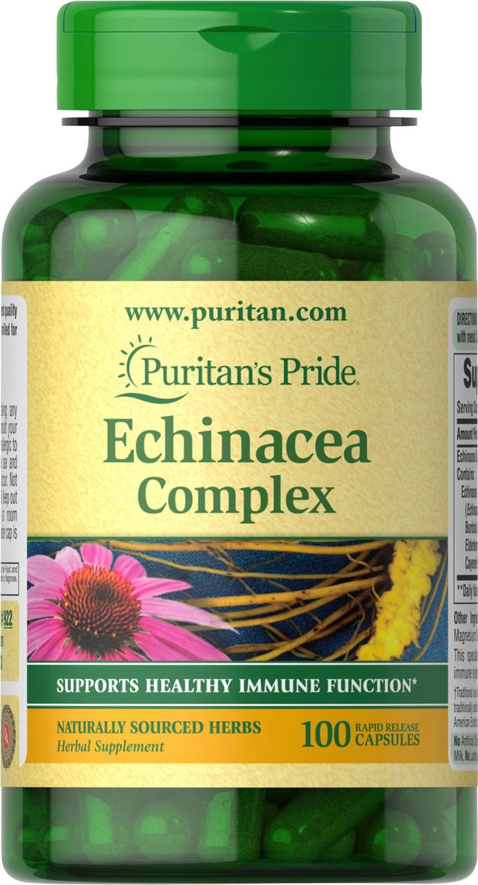 Puritan's Pride Харчова добавка Puritan's Pride Echinacea Complex 100 caps, , 100 шт.
