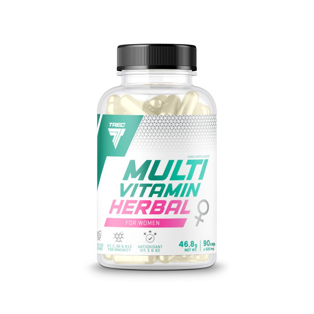 Витамины и минералы Trec Nutrition Multivitamin Herbal For Women, 90 капсул,  ml, Trec Nutrition. Vitamins and minerals. General Health Immunity enhancement 