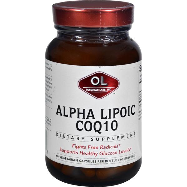 Alpha Lipoic CoQ10, 60 шт, Olympian Labs. Коэнзим-Q10. Поддержание здоровья Антиоксидантные свойства Профилактика ССЗ Толерантность к физ. нагрузкам 