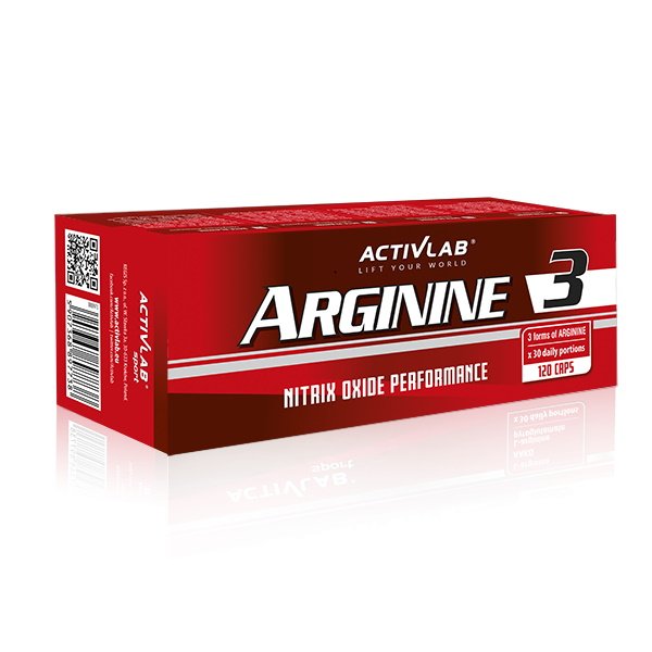Аминокислота Activlab Arginine 3, 120 капсул,  ml, ActivLab. Amino Acids. 