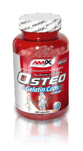 Osteo Gelatin Caps, 200 шт, AMIX. Хондропротекторы. Поддержание здоровья Укрепление суставов и связок 