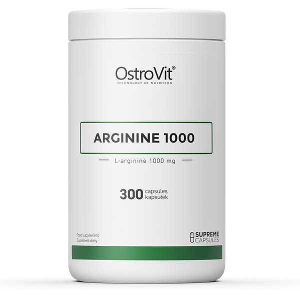 Аминокислота OstroVit Arginine 1000, 300 капсул,  мл, OstroVit. Аминокислоты. 