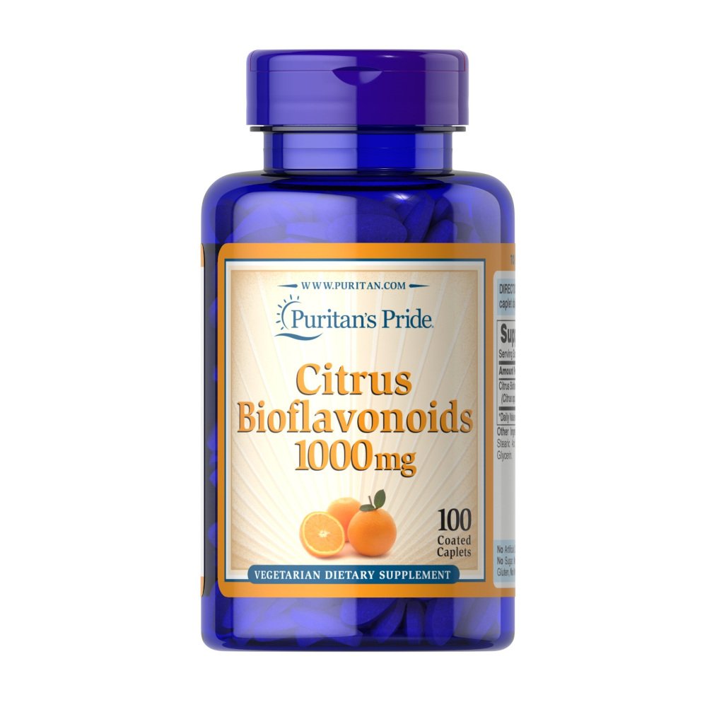 Puritan's Pride Натуральная добавка Puritan's Pride Citrus Bioflavonoids 1000 mg, 100 каплет, , 