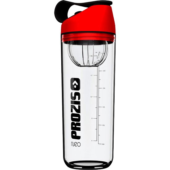 Protein Factory Шейкер Prozis Neo Mixer Bottle 600 мл, Red/Jet Black, , 