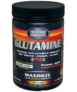 Glutamine, 400 g, California Fitness. Glutamine. Mass Gain recovery Anti-catabolic properties 