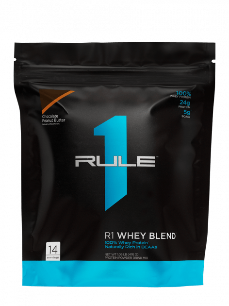 Rule One Proteins Сывороточный протеин концентрат R1 (Rule One) Whey Blend 476 грамм Шоколад арахис, , 