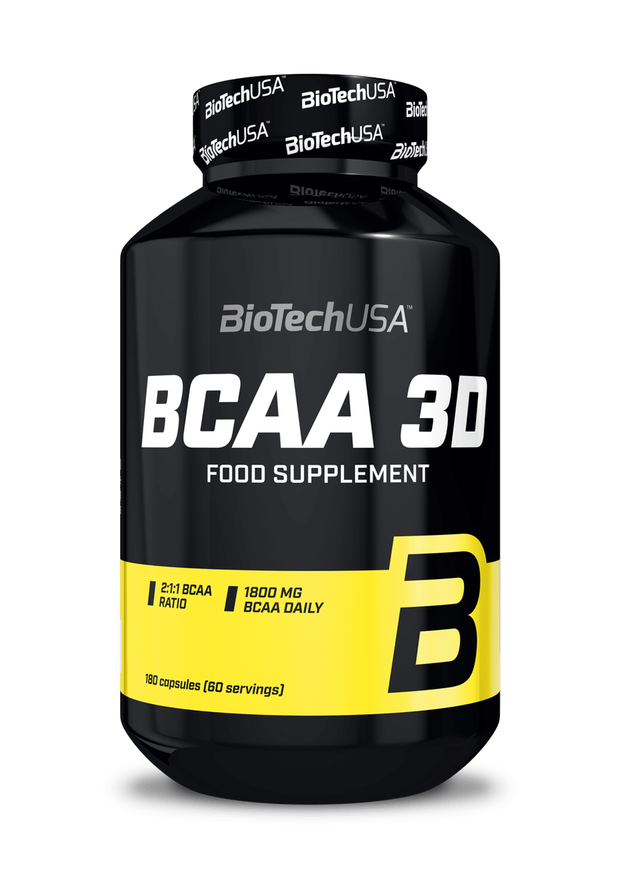 БЦАА Biotech BCAA 3D (180 капсул) биотеч 3д,  мл, BioTech. BCAA. Снижение веса Восстановление Антикатаболические свойства Сухая мышечная масса 