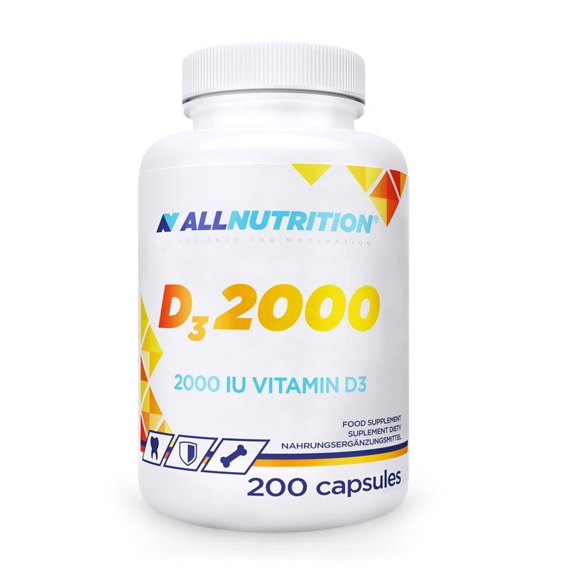 Витамины и минералы AllNutrition Vitamin D3 2000, 200 капсул,  ml, AllNutrition. Vitamins and minerals. General Health Immunity enhancement 