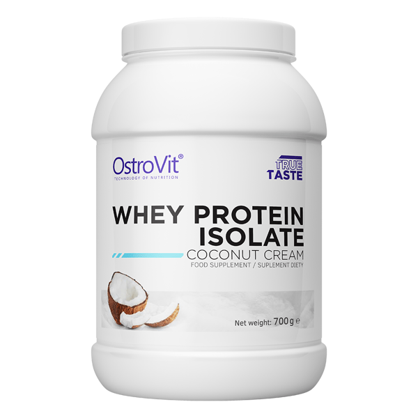 Сывороточный протеин изолят OstroVit Whey Protein Isolate (700 г) островит Coconut Cream,  мл, OstroVit. Сывороточный изолят. Сухая мышечная масса Снижение веса Восстановление Антикатаболические свойства 
