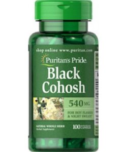 Puritan's Pride Black Cohosh, , 100 шт