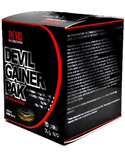 Devil Gainer Pack, 20 pcs, Devil Nutrition. Gainer. Mass Gain Energy & Endurance स्वास्थ्य लाभ 