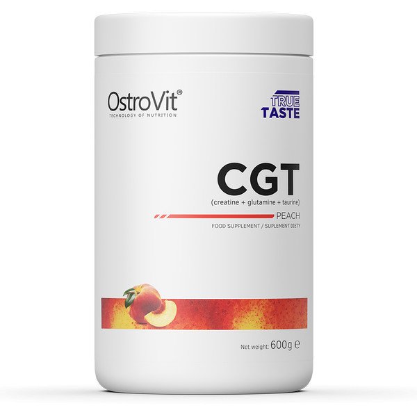OstroVit CGT (Creatine Glutamine Taurine) 600 г (Peach),  мл, OstroVit. Креатин. Набор массы Энергия и выносливость Увеличение силы 