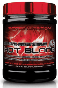 Hot Blood 3.0, 300 г, Scitec Nutrition. Предтренировочный комплекс. Энергия и выносливость 