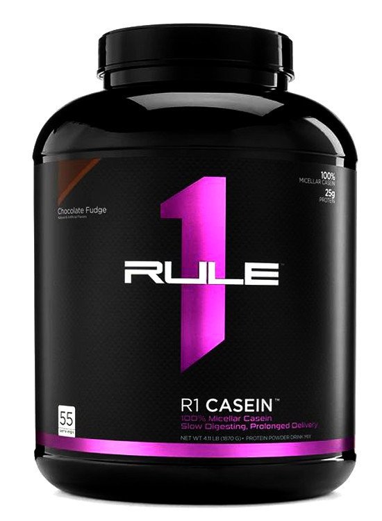 R1 Casein 1,8 кг - Strawberries & Creme,  мл, Rule One Proteins. Казеин. Снижение веса 