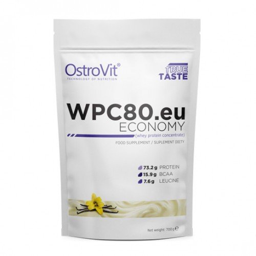 Протеин OstroVit ECONOMY WPC80.eu, 700 грамм Ваниль,  ml, OstroVit. Protein. Mass Gain recovery Anti-catabolic properties 