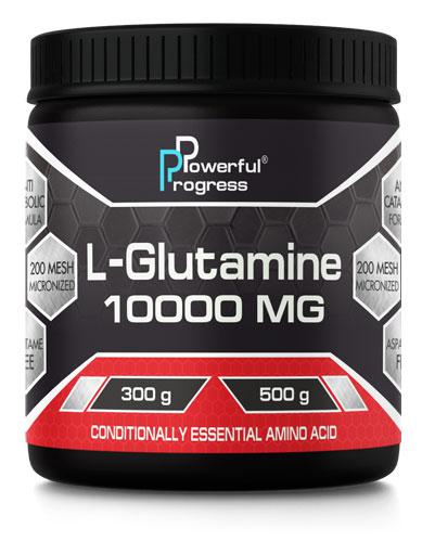 Глютамін Powerful Progress L-Glutamine 300 g,  ml, Powerful Progress. Glutamine. Mass Gain स्वास्थ्य लाभ Anti-catabolic properties 