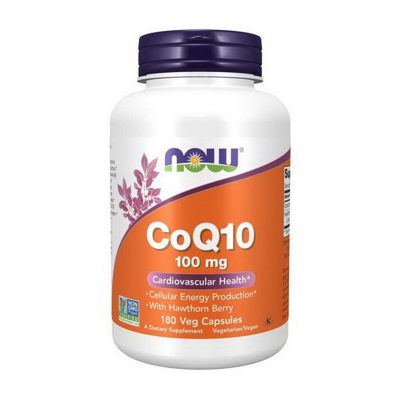 Now Коэнзим Q10 Now Foods CoQ10 100 mg (180 капс) нау фудс, , 180 