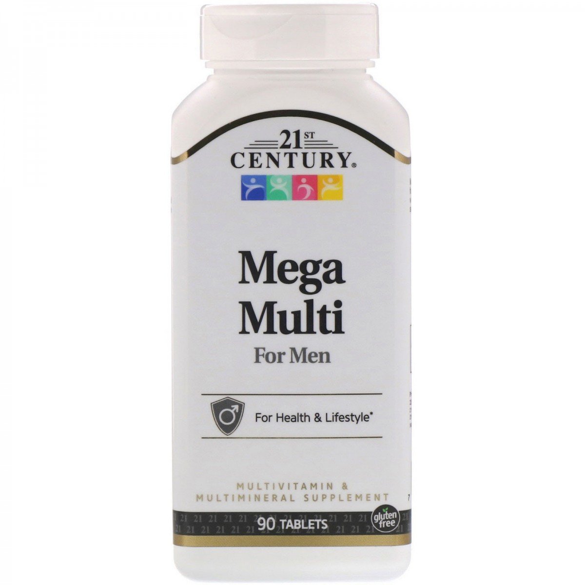 Вітаміни та мінерали для чоловіків 21st Century Mega Multi for Men 90 Tabs,  мл, 21st Century. Витамины и минералы. Поддержание здоровья Укрепление иммунитета 