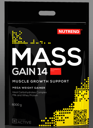 Mass Gain 14, 6000 g, Nutrend. Gainer. Mass Gain Energy & Endurance स्वास्थ्य लाभ 