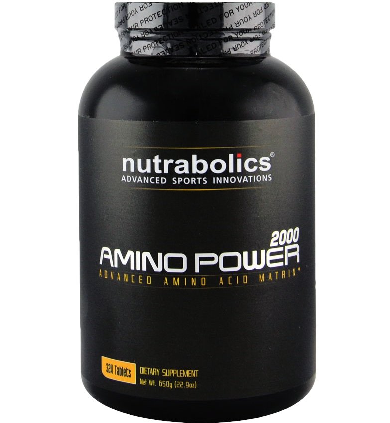 Amino Power 2000, 325 piezas, Nutrabolics. Complejo de aminoácidos. 