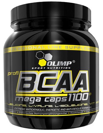 BCAA Mega Caps 1100, 300 pcs, Olimp Labs. BCAA. Weight Loss recovery Anti-catabolic properties Lean muscle mass 