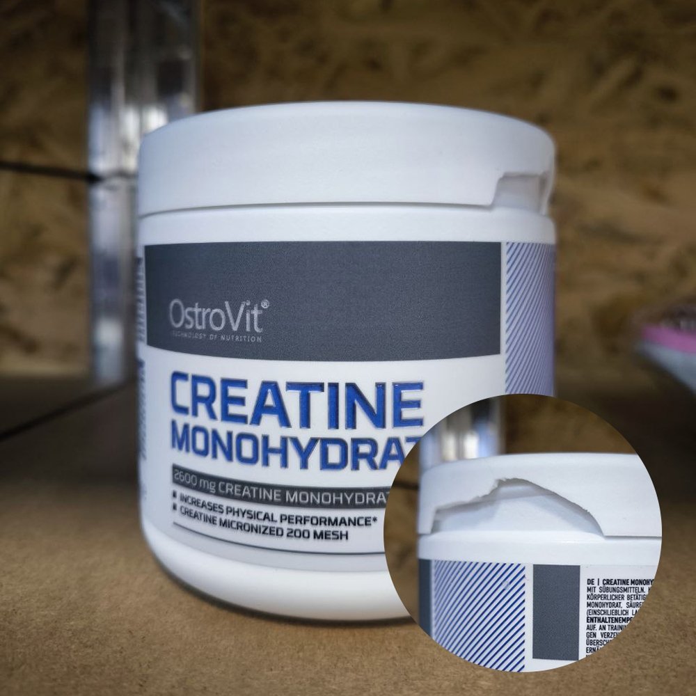 OstroVit Креатин OstroVit Creatine Monohydrate, 300 грамм Вишня ПОВРЕЖДЕННЫЙ, , 300 г