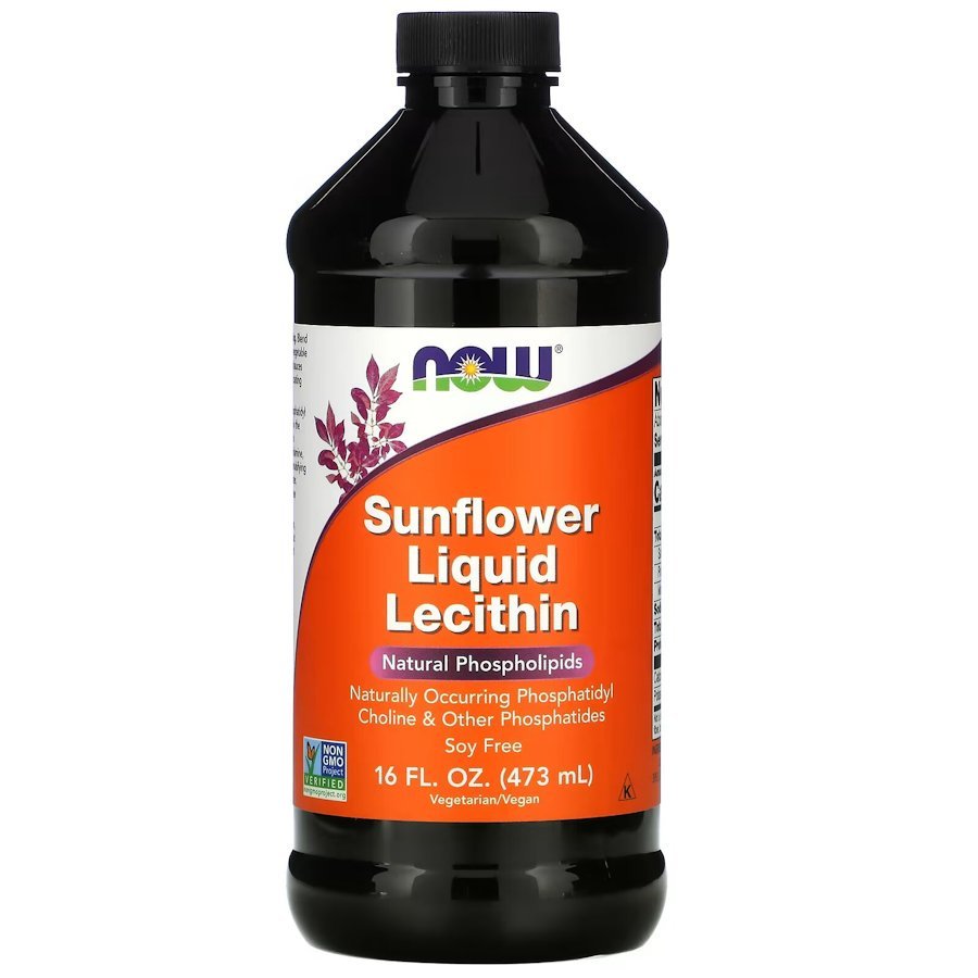 Now Натуральная добавка NOW Sunflower Liquid Lecithin, 473 мл, , 