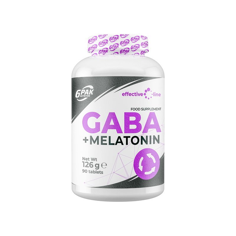 Аминокислота 6PAK Nutrition Gaba+Melatonin, 90 таблеток,  мл, 6PAK Nutrition. Аминокислоты. 