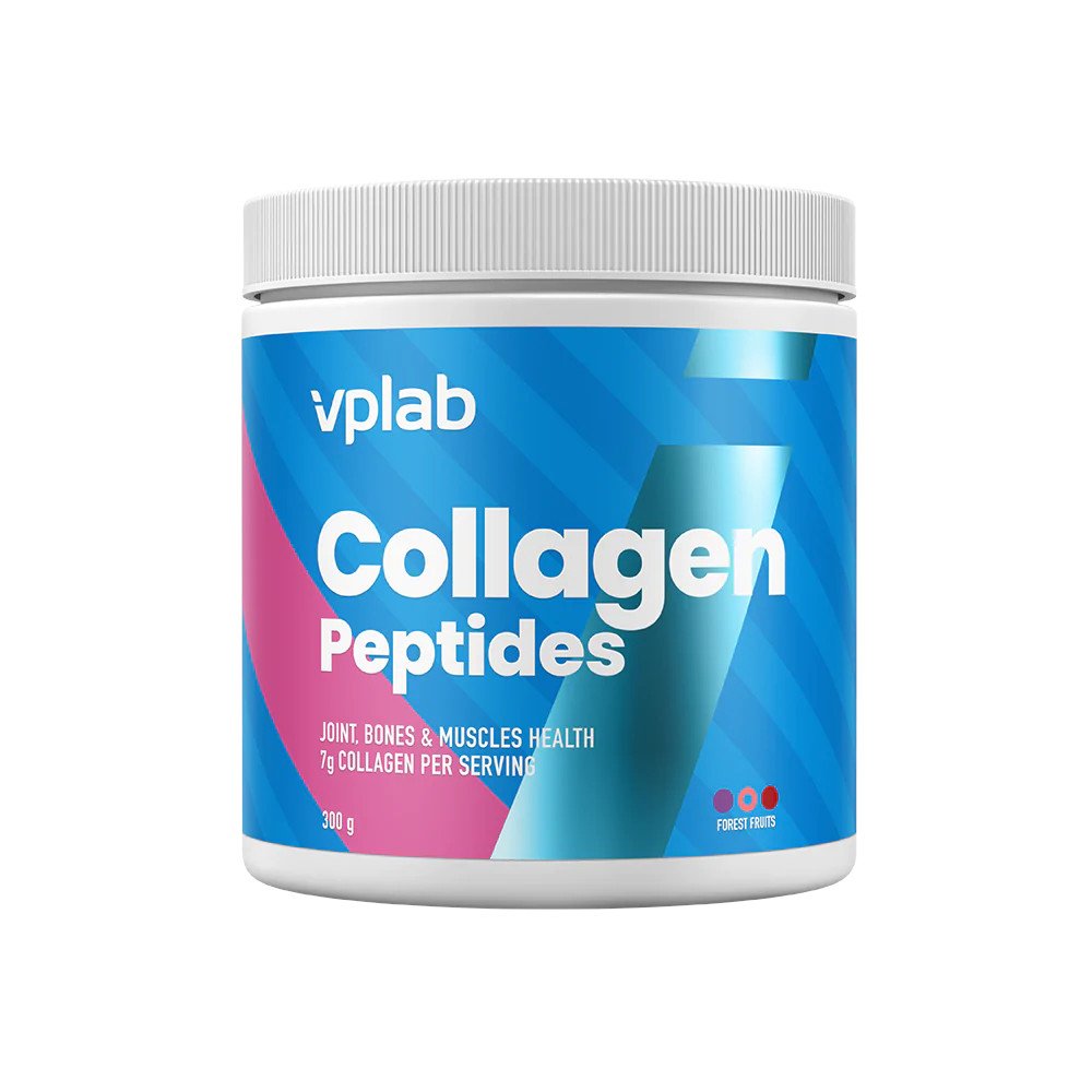 Для суставов и связок VPLab Collagen Peptides, 300 грамм Лесные ягоды,  мл, VPLab. Хондропротекторы. Поддержание здоровья Укрепление суставов и связок 