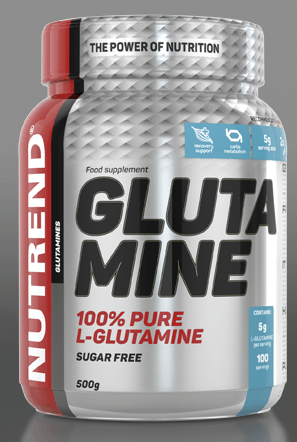 Glutamine, 500 г, Nutrend. Глютамин. Набор массы Восстановление Антикатаболические свойства 