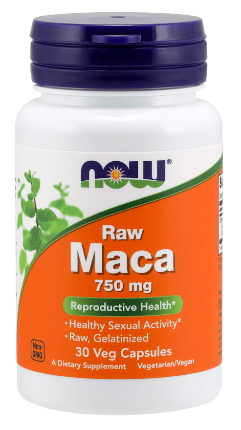 Now Raw Maca 750 mg, , 30 pcs