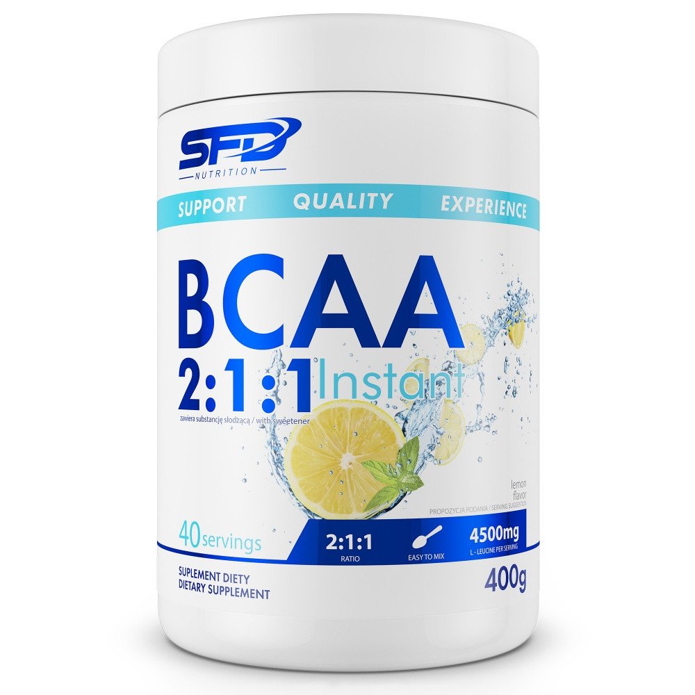 БЦАА SFD Nutrition BCAA 2:1:1 Instant 400 грамм Лимон,  мл, SFD Nutrition. BCAA. Снижение веса Восстановление Антикатаболические свойства Сухая мышечная масса 