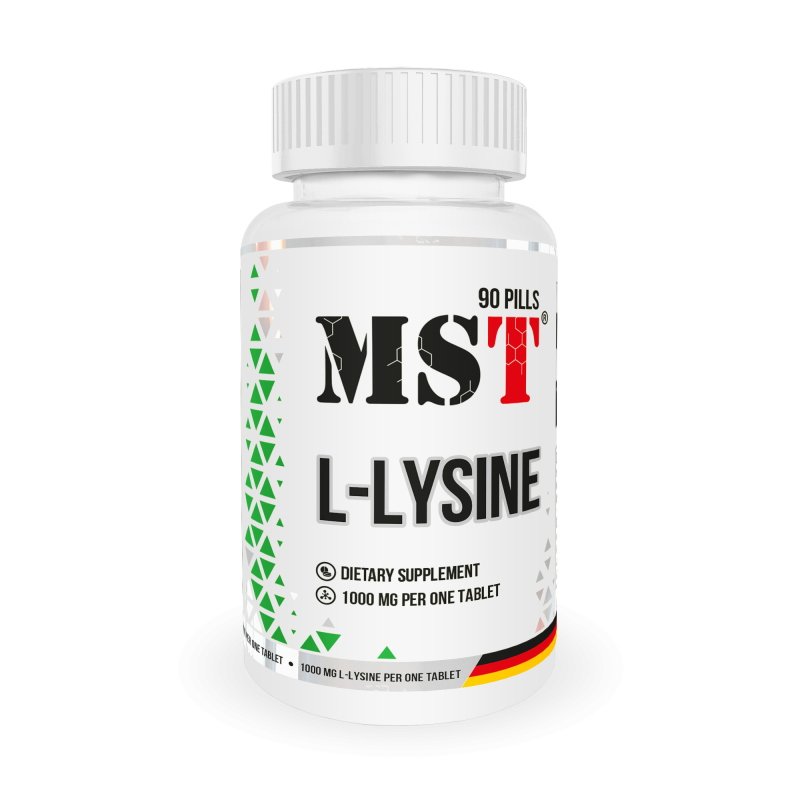 Аминокислота MST L-Lysine 1000, 90 таблеток,  мл, MST Nutrition. Аминокислоты. 