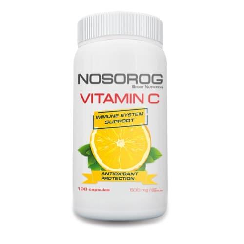 Витамин C Nosorog Vitamin C (100 капсул) носорог,  мл, Nosorog. Витамин C. Поддержание здоровья Укрепление иммунитета 
