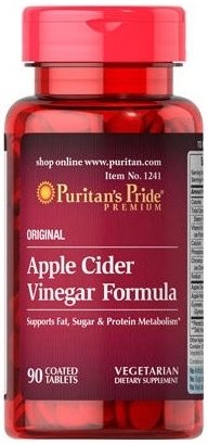 Apple Cider Vinegar Formula, 90 piezas, Puritan's Pride. Suplementos especiales. 