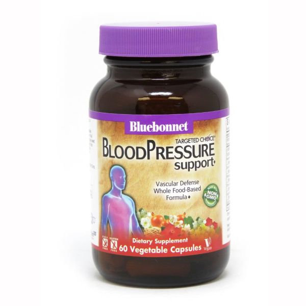 Натуральная добавка Bluebonnet Targeted Choice Blood Pressure Support, 60 вегакапсул,  мл, Bluebonnet Nutrition. Hатуральные продукты. Поддержание здоровья 