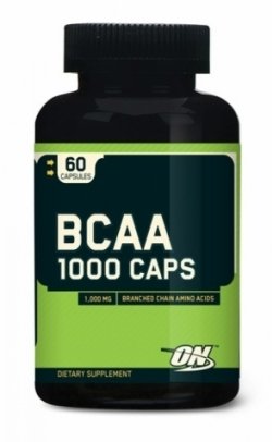 BCAA 1000 Caps, 60 шт, Optimum Nutrition. BCAA. Снижение веса Восстановление Антикатаболические свойства Сухая мышечная масса 