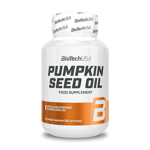 Натуральная добавка BioTech Pumpkin Seed Oil, 60 капсул,  ml, BioTech. Natural Products. General Health 